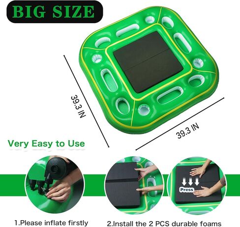 طاولة ألعاب حمام السباحة العائمة من ديجي للبالغين مع رغوة متينة، ملحقات حمام السباحة، صينية حوض استحمام ساخن، حامل مشروبات طعام قابل للنفخ، حاويات تبريد لحفلات الصيف، حمام سباحة داخلي وخارجي على الشاطئ in Kuwait