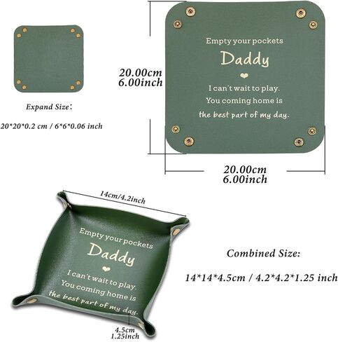 Gifts for Dad from Son Daughter First Time Dad Gifts from Kid for New Dad Step Dad Gift for Husband from Wife Birthday Gift for Dad Christmas Valentines Day Easter Basket Leather Tray in Saudi Arabia