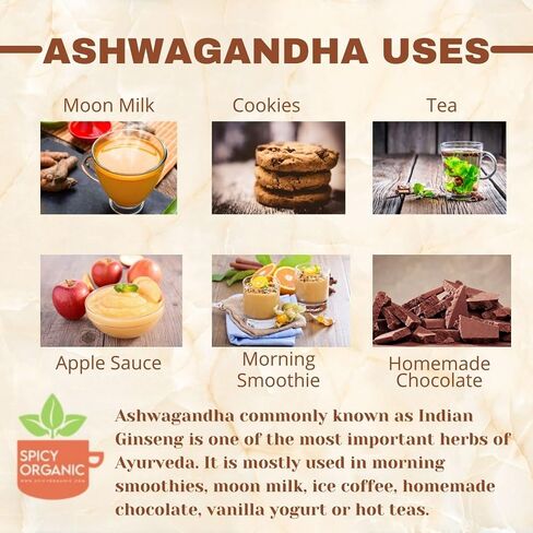 Ashwagandha Root Powder 16 oz. – Pure and Raw Indian Ginseng (Withania Somnifera) - A Versatile Alternative for Supplements, Herbal Teas, and More, USDA Certified Organic, Non-GMO in Saudi Arabia