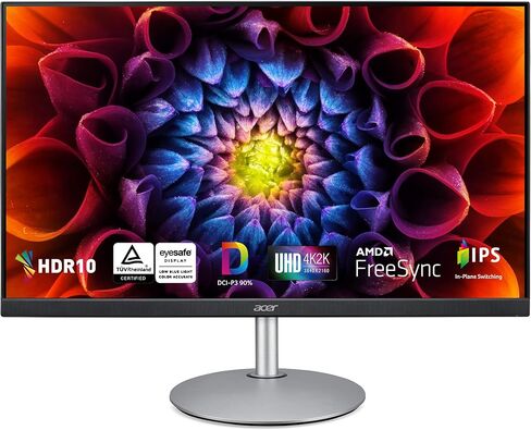 شاشة Acer CB271 bmirux مقاس 27 بوصة عالية الدقة بالكامل 1920 × 1080 بدون إطار للمكتب المنزلي | AMD FreeSync | 1 مللي ثانية VRB | 75 هرتز | 99% sRGB | Delta E<1 | حامل ارتفاع قابل للتعديل مع إمالة ومحور (منافذ USB من النوع C وHDMI) in Kuwait