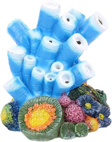 حوض السمك الهواء الفوار الديكور الأزرق المرجان نجم البحر مضخة أكسجين الراتنج الحرف لحوض السمك خزان الأسماك ديكور in Kuwait