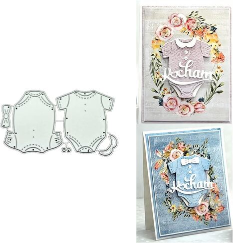 قطع معدنية لملابس الأطفال لصنع البطاقات، قطع قوالب استنسل لألبوم الصور DIY، قالب صناعة الورق والنقش in Kuwait