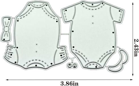 قطع معدنية لملابس الأطفال لصنع البطاقات، قطع قوالب استنسل لألبوم الصور DIY، قالب صناعة الورق والنقش in Kuwait