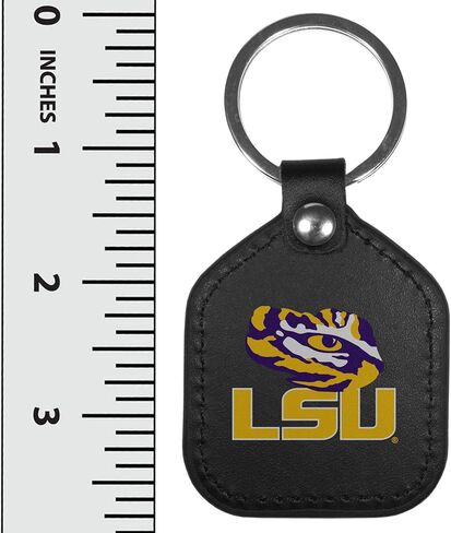 Siskiyou NCAA unisex-adult Leather Square Key Chains in Saudi Arabia