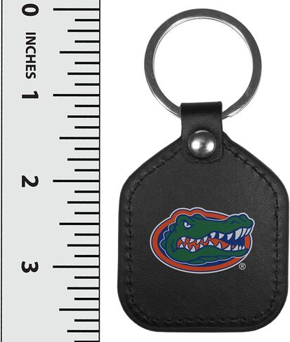Siskiyou NCAA unisex-adult Leather Square Key Chains in Saudi Arabia