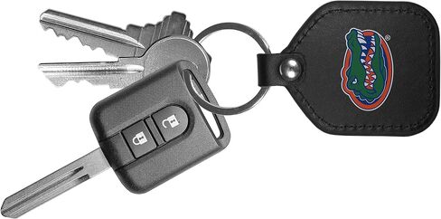 Siskiyou NCAA unisex-adult Leather Square Key Chains in Saudi Arabia