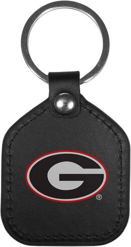 Siskiyou NCAA unisex-adult Leather Square Key Chains in Saudi Arabia