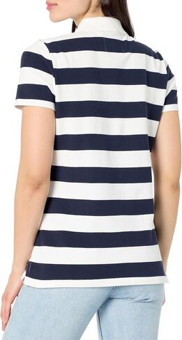 Nautica Women's Short Sleeve Button Placket Polo in Saudi Arabia
