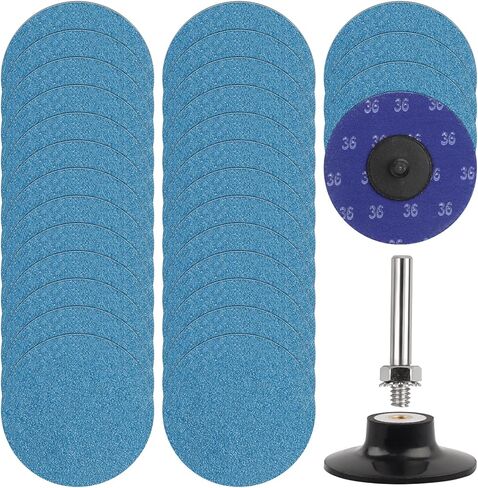 3" 80 Grit Die Grinder Sanding Disc, 30 Pack Abrasive Wheels & Discs Aluminum Oxide Coated Cut Grinding Disc Set, for Surface Preparation/Conditioning. in Saudi Arabia