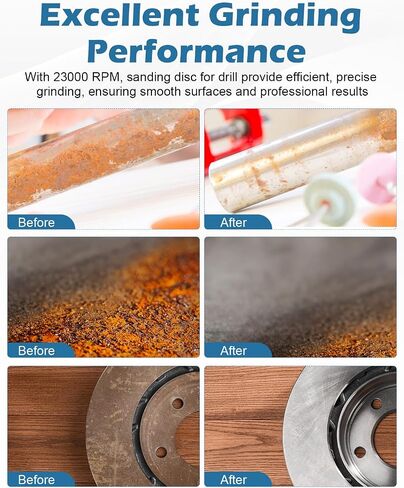 3" 80 Grit Die Grinder Sanding Disc, 30 Pack Abrasive Wheels & Discs Aluminum Oxide Coated Cut Grinding Disc Set, for Surface Preparation/Conditioning. in Saudi Arabia