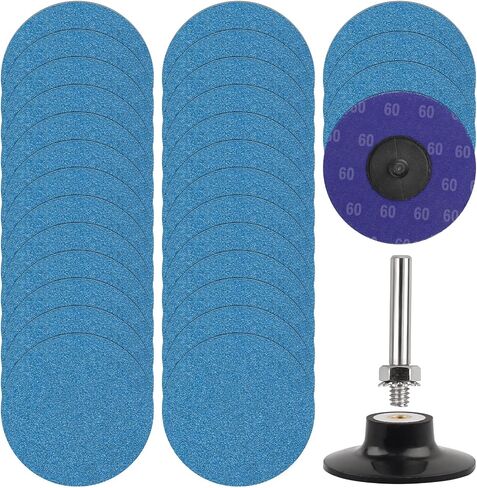 3" 80 Grit Die Grinder Sanding Disc, 30 Pack Abrasive Wheels & Discs Aluminum Oxide Coated Cut Grinding Disc Set, for Surface Preparation/Conditioning. in Saudi Arabia