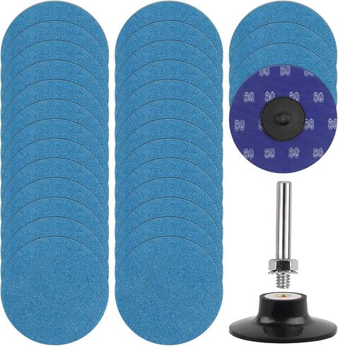 3" 80 Grit Die Grinder Sanding Disc, 30 Pack Abrasive Wheels & Discs Aluminum Oxide Coated Cut Grinding Disc Set, for Surface Preparation/Conditioning. in Saudi Arabia