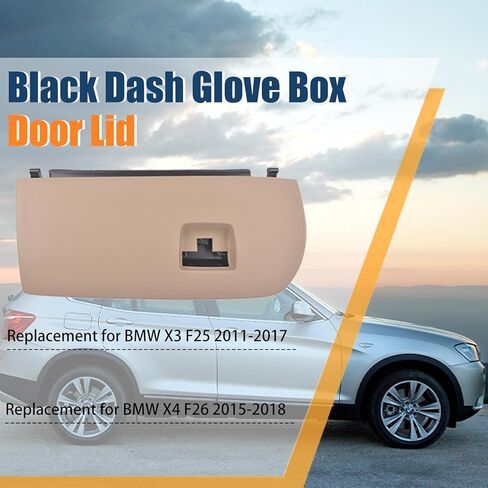 أسود داش صندوق القفازات غطاء الباب غطاء ABS البلاستيك 51166839000 استبدال لسيارات BMW X3 F25 2011-2017 X4 F26 2015-2018 51169242086 in Kuwait