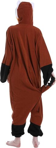 ملابس نوم من DELEY للجنسين على شكل حيوانات المنك والقطط، أزياء الهالوين للبالغين، بيجامات تنكرية للحيوانات، ملابس نوم دافئة، ملابس منزلية in Kuwait