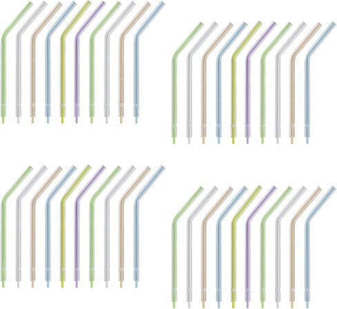 200PCS Dental Disposable Air Water Spray Syringe Nozzles Colorful Spray Tips/Tubes Dental Office Use in Saudi Arabia