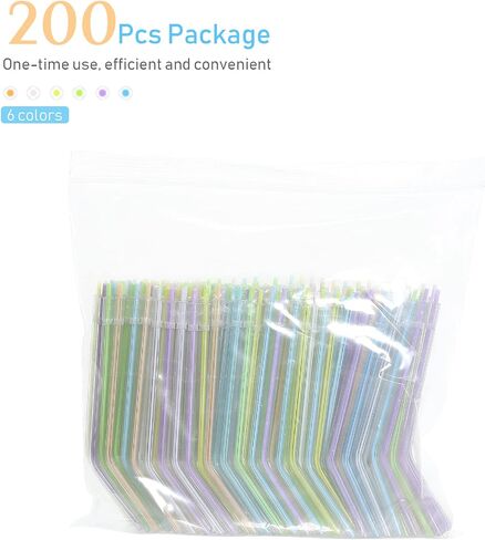 200PCS Dental Disposable Air Water Spray Syringe Nozzles Colorful Spray Tips/Tubes Dental Office Use in Saudi Arabia
