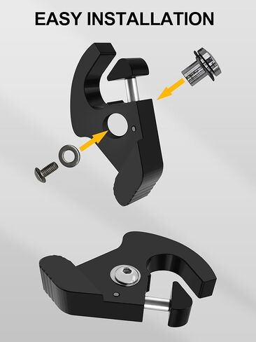 مشابك مزلاج رف الأمتعة من AILMOTO، أجهزة Sissy Bar سريعة الفك متوافقة مع Harley Davidson 1986-2024 Sportster Road King Street Glide Softail مشبك مزلاج دوار قابل للفصل باللون الأسود in Kuwait