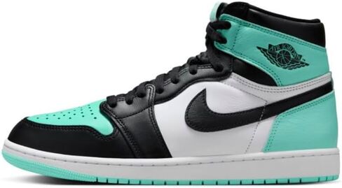 حذاء Nike Air Jordan 1 Retro High OG للرجال أبيض/أسود-أخضر متوهج DZ5485 130 in Kuwait