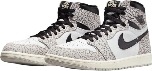 حذاء Nike Air Jordan 1 Retro High OG للرجال أبيض/أسود-أخضر متوهج DZ5485 130 in Kuwait