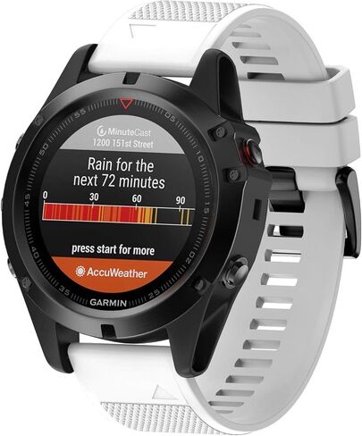 ANCOOL لـ Fenix ​​7X Watch Band / Fenix ​​6X Pro Watch Band / Fenix ​​5X Band 26mm Watch Bands متوافق مع Fenix ​​6X / Fenix ​​7X Pro / Fenix ​​3 (أسود، رمادي) in Kuwait