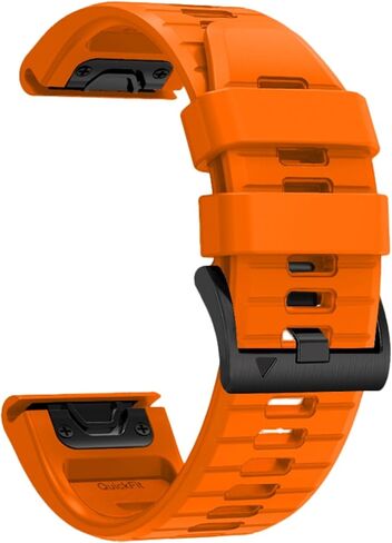 سوار ساعة 26 ملم لـ garmin fenix 5x 6x 7x pro sapphire Solar Enduro 2 أربطة ناعمة من السيليكون متوافقة مع garmin fenix 3 hr epix pro gen 2 51 ملم فقط Descent MK1/2/2i/3i للرجال in Kuwait