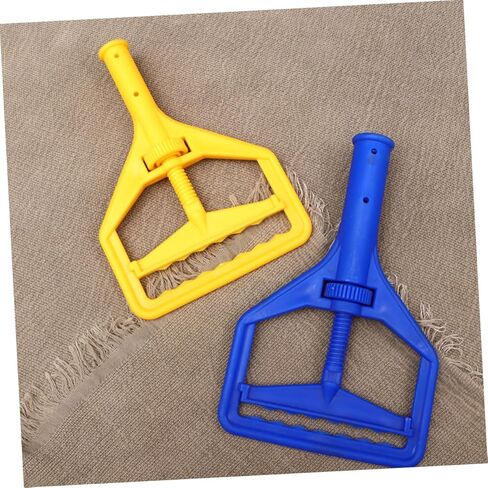 Mop Head 2pcs Commercial Microfiber Micro Fiber Mop Industrial Mop Commercial Mop Handle Mop and Bucket Plastic Roller Accessories Dragging Wet Mop in Saudi Arabia