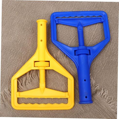 Mop Head 2pcs Commercial Microfiber Micro Fiber Mop Industrial Mop Commercial Mop Handle Mop and Bucket Plastic Roller Accessories Dragging Wet Mop in Saudi Arabia
