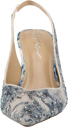 Betsey Johnson Women's Clark Pump, Blue Floral, 10 in Saudi Arabia