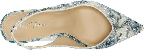 Betsey Johnson Women's Clark Pump, Blue Floral, 10 in Saudi Arabia