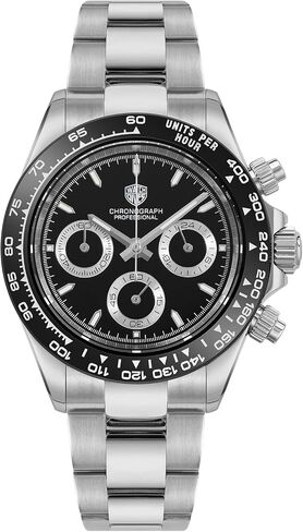 watchdives Quartz Chronograph Watches, WD16500 Men Wristwatch Japan VK63 Movement 39mm Sapphire Crystal Wristwatch 100M Waterproof Sport Watch in Saudi Arabia