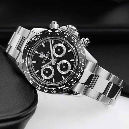 watchdives Quartz Chronograph Watches, WD16500 Men Wristwatch Japan VK63 Movement 39mm Sapphire Crystal Wristwatch 100M Waterproof Sport Watch in Saudi Arabia