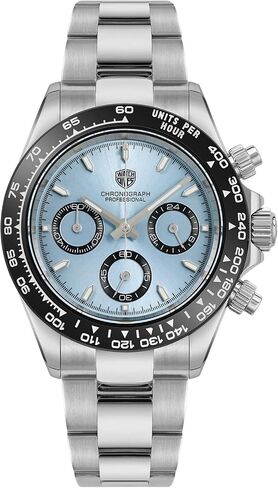 watchdives Quartz Chronograph Watches, WD16500 Men Wristwatch Japan VK63 Movement 39mm Sapphire Crystal Wristwatch 100M Waterproof Sport Watch in Saudi Arabia