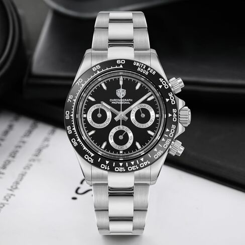 watchdives Quartz Chronograph Watches, WD16500 Men Wristwatch Japan VK63 Movement 39mm Sapphire Crystal Wristwatch 100M Waterproof Sport Watch in Saudi Arabia