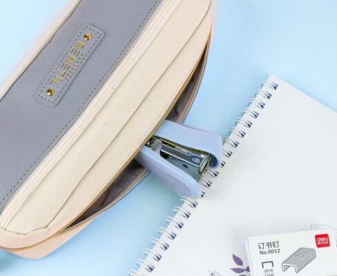 Pink Mini Stapler Hand Stapler with Staple Remover and 1 Box Staples,Cute Stationery for Students and Office Use Desk Staplers in Saudi Arabia