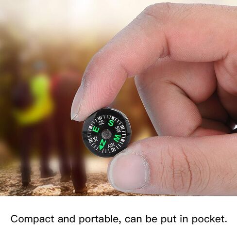Mini Pocket Compass 20mm 12pcs Mini Pocket Compass Survival Button Compass for Hiking Camping Outdoor Activities Accessory in Saudi Arabia