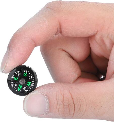 Mini Pocket Compass 20mm 12pcs Mini Pocket Compass Survival Button Compass for Hiking Camping Outdoor Activities Accessory in Saudi Arabia