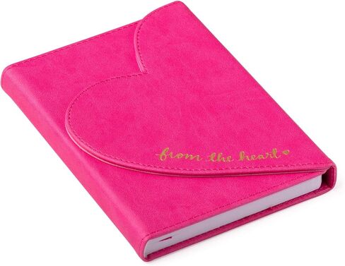 Eccolo Dayna Lee Love Journal & Notebook With Magnetic Heart Flap, 256 Acid-Free Ruled Pages (Hot Pink - From The Heart) - 5.5-x-7-inch in Saudi Arabia