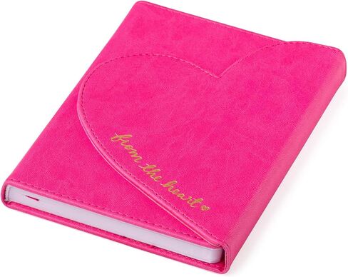 Eccolo Dayna Lee Love Journal & Notebook With Magnetic Heart Flap, 256 Acid-Free Ruled Pages (Hot Pink - From The Heart) - 5.5-x-7-inch in Saudi Arabia