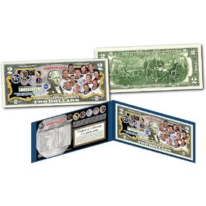 MOONWALKERS 12 Astronauts Who Walked on Moon Uncirculated Two Dollar Bill Special Edition Collectible Display Holder and Certificate in Saudi Arabia