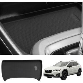 حصيرة حماية للشحن اللاسلكي متوافقة مع ملحقات Subaru Crosstrek 2026 2025 2024، ملحقات داخلية لوحدة التحكم المركزية من السيليكون المضادة للانزلاق باللون الأسود in Kuwait