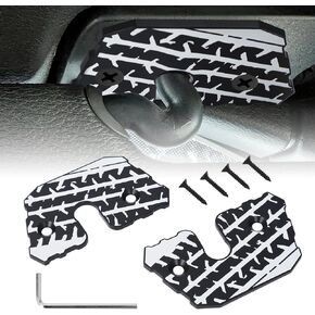 طقم إصلاح واقي الشمس Jeep Wrangler JL - مشابك من سبائك الألومنيوم لـ 2018-2023 JL & 2020-2023 Gladiator - دعامة حاجب إصلاح الترهل - جانب السائق والراكب in Kuwait