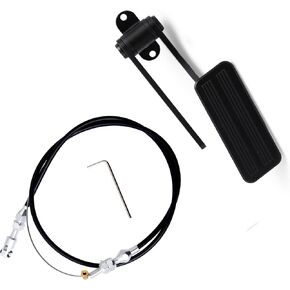Universal Black Aluminum Gas Pedal Compatible with Street Rat Rod GM Chevy Ford Mopar, with Rubber Cable in Saudi Arabia