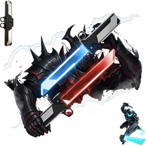 2-in-1 Reversible Hilt Light Saber | Spark Sword Retractable Plug-in Lightsaber with Swing-to-Extend | Light Up Sword Cosplay Prop Collector’s Fidget Toy in Saudi Arabia