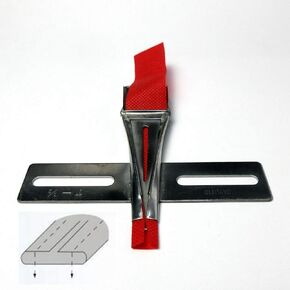 evernice Upward Tape Belt Loop Folder for Industrial 2-Needle Sewing Machine (Tape Size-Finish Size:1-1/4"-5/8") in Kuwait