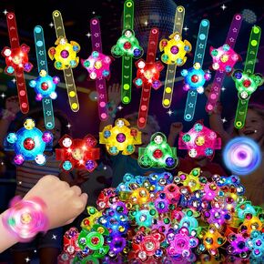 24 قطعة من أساور فيدجيت سبينر المضيئة بإضاءة LED، هدايا تتوهج في الحفلات المظلمة للأطفال من سن 4 إلى 8 و8 إلى 12 عامًا، ألعاب صندوق الكنز، حقائب هدايا صيفية، حشوات بيناتا، هدايا عيد الميلاد، هدايا نهاية العام للطلاب in Kuwait