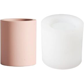Cement Match Jar Mould Silicone Molds for Concrete Candle Vessel Round Candle Cup Silicone Mould Small Storage Mold (SH0910) in Kuwait