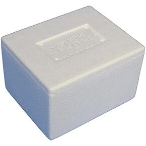 MDMprint Insulated Bio Foam Shipping Container, Inside 6"L x 4.5"W x 3"D, Mfr: 201F-A in Kuwait