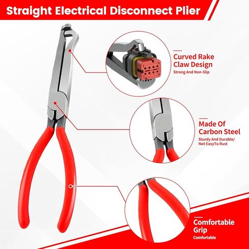 4Pcs Car Clip Pliers and Disassembly Tools, Efficient Multi-Functional Automotive Snap Pliers, Electrical Disconnect Plier for Cars, with Straight & 60° Plier, in Storage Box in Saudi Arabia