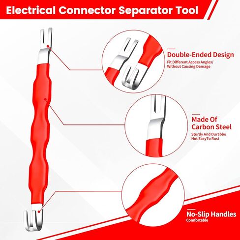4Pcs Car Clip Pliers and Disassembly Tools, Efficient Multi-Functional Automotive Snap Pliers, Electrical Disconnect Plier for Cars, with Straight & 60° Plier, in Storage Box in Saudi Arabia