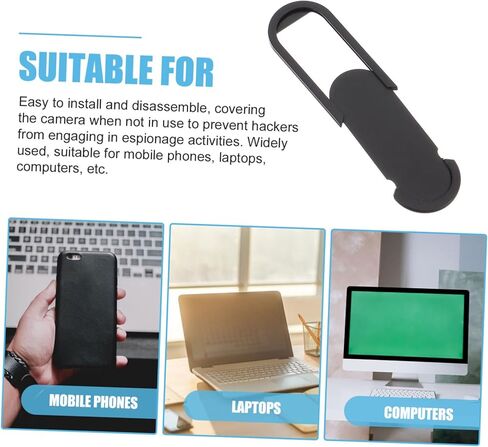 6pcs Webcam Cover Slide for Laptop and Tablet Ultra-Thin Privacy Cover for Computer Cameras White Color Protects Privacy for Computers in Saudi Arabia